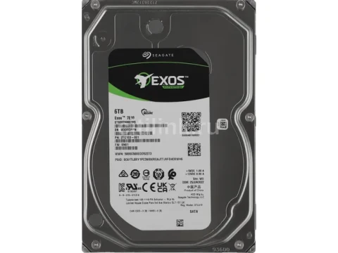 Seagate Exos 7E10 6TB 3.5" HDD SATA 7200RPM 512e/4Kn — фото Ситилинка