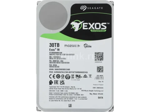 Seagate Exos M 30TB 3.5" HDD 7200RPM SATA 6.0 Gb/s — фото Ситилинка