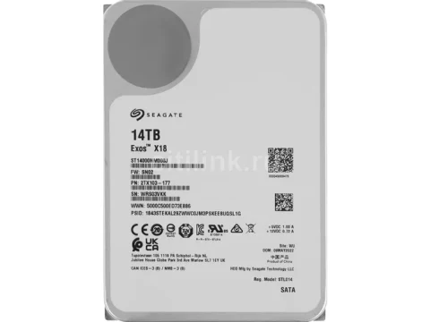 Seagate Exos X18 14TB HDD 7200RPM 3.5" SATA — фото Ситилинка
