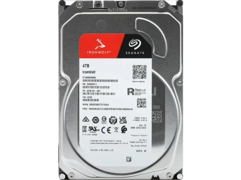 Seagate IronWolf NAS 4TB HDD 3.5" 5400RPM SATA — фото Ситилинка