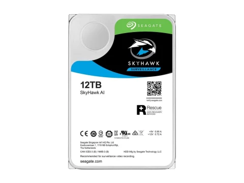 Seagate SkyHawk AI 12TB 3.5" HDD 7200RPM SATA 6.0 Gb/s