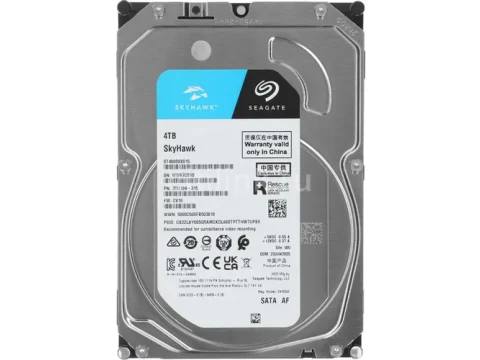 Seagate SkyHawk Surveillance 4TB HDD 3.5" 5000RPM SATA 6.0 Gb/s — фото Ситилинка