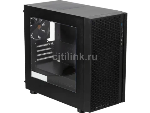 Thermaltake Versa H18 Micro ATX Mini Tower Black Acrylic Side Panel — фото Ситилинка