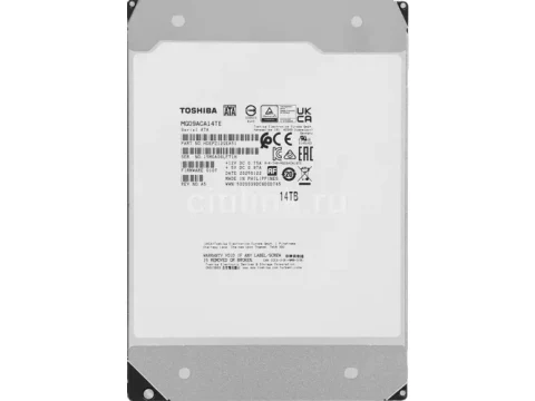 Toshiba MG09 512e 14TB HDD 3.5" 7200RPM SATA 6.0 Gb/s — фото Ситилинка