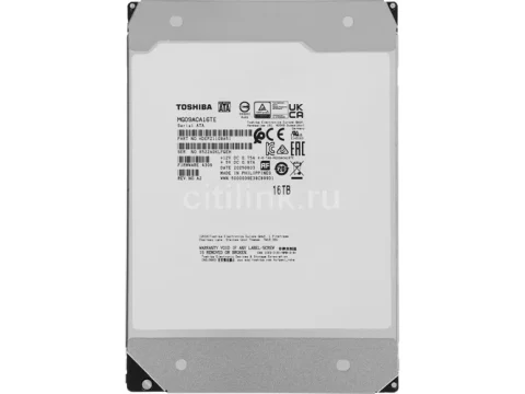 Toshiba MG09 512e 16TB 3.5" HDD 7200RPM SATA — фото Ситилинка