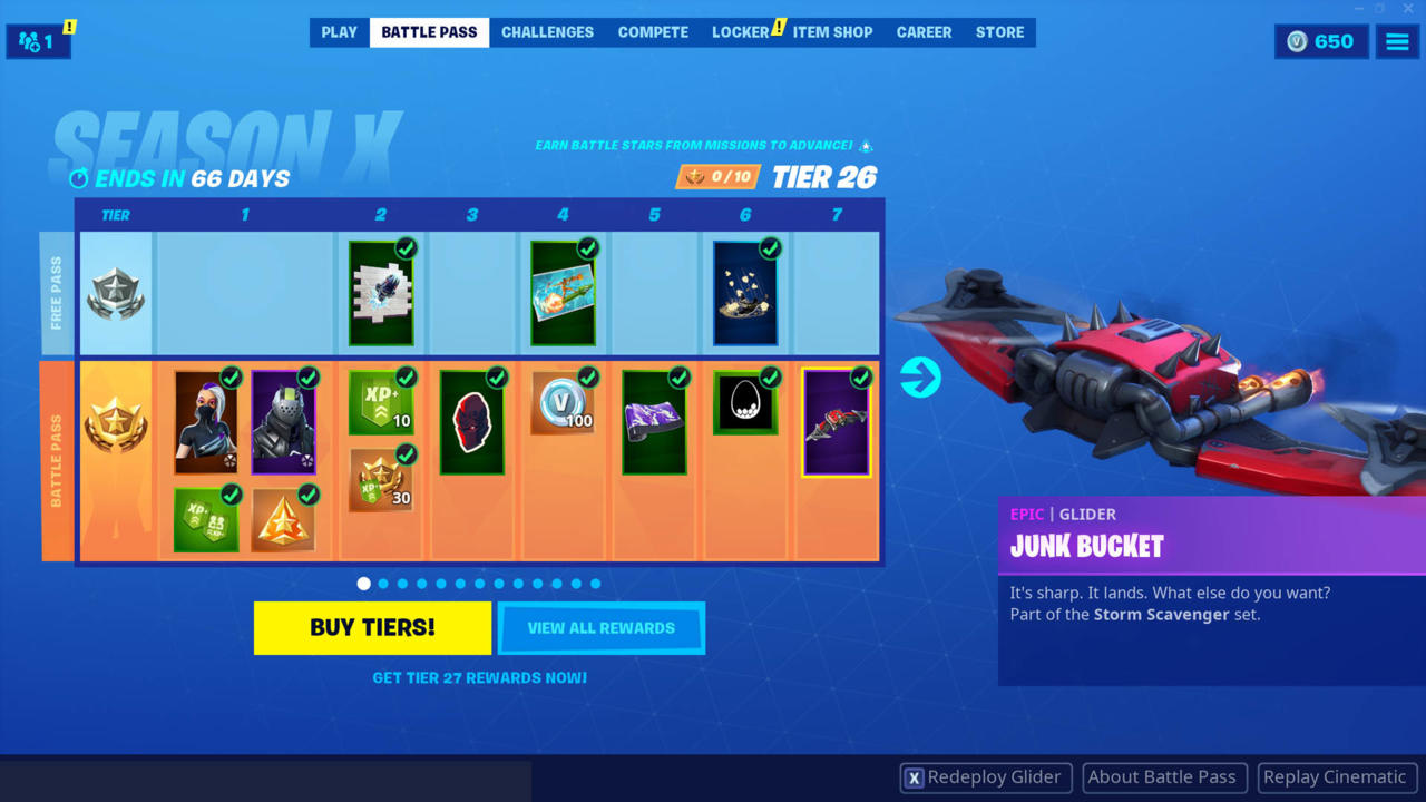 Fortnite 10 сезон скины