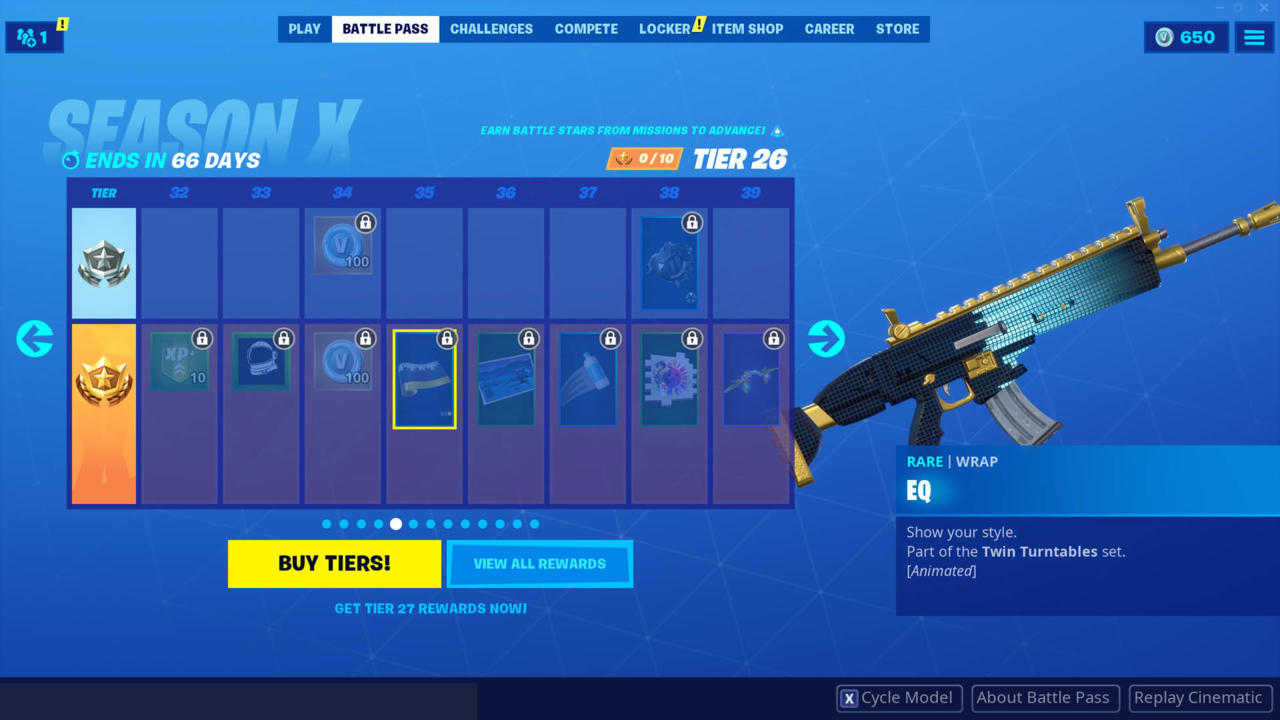 Fortnite 10 сезон скины