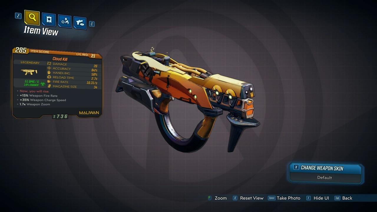 оружие Borderlands 3