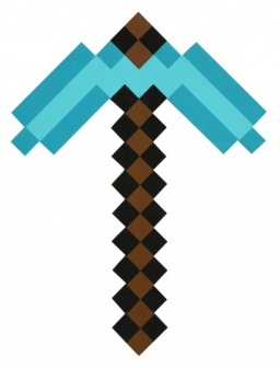 купить Minecraft Кирка Алмазная пиксельная 45см