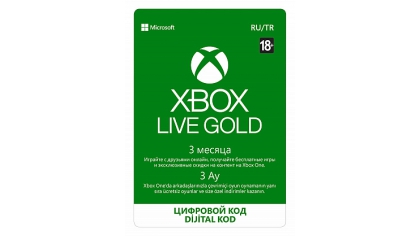 Купить Подписка Xbox Live Gold на 3 месяца (Цифровая версия)