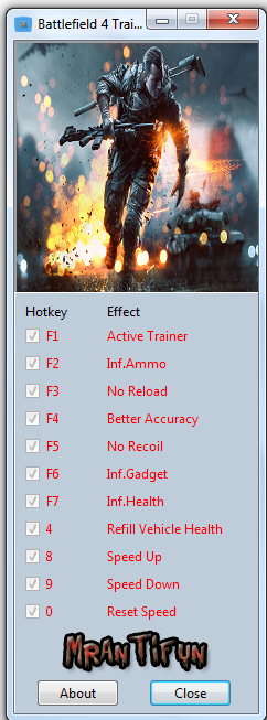 скачать Battlefield 4: Трейнер/Trainer (+10) [Update 1]