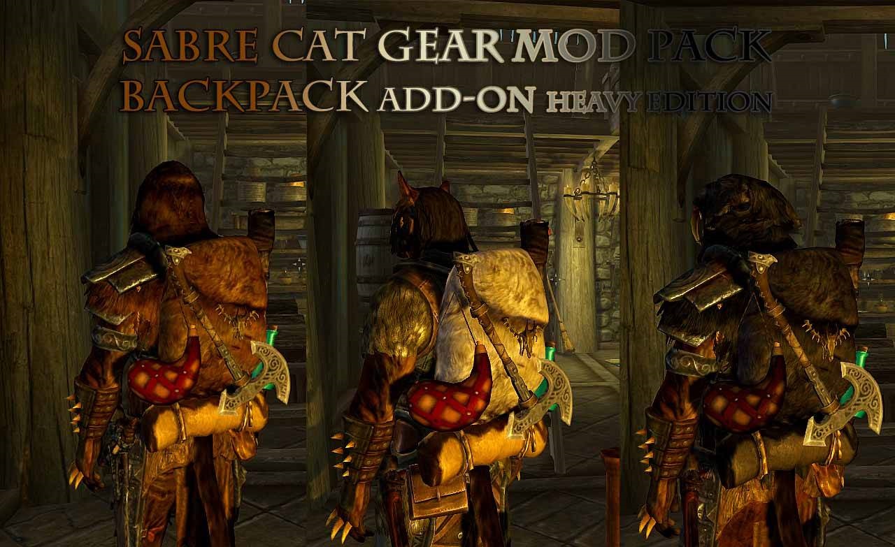скачать Skyrim: Меховые рюкзаки
