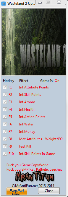 скачать Wasteland 2: Трейнер/Trainer (+11) [Update 3] 