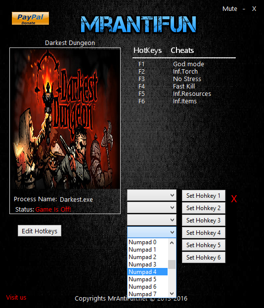 скачать Darkest Dungeon: Трейнер/Trainer (+6) [Build 13488]