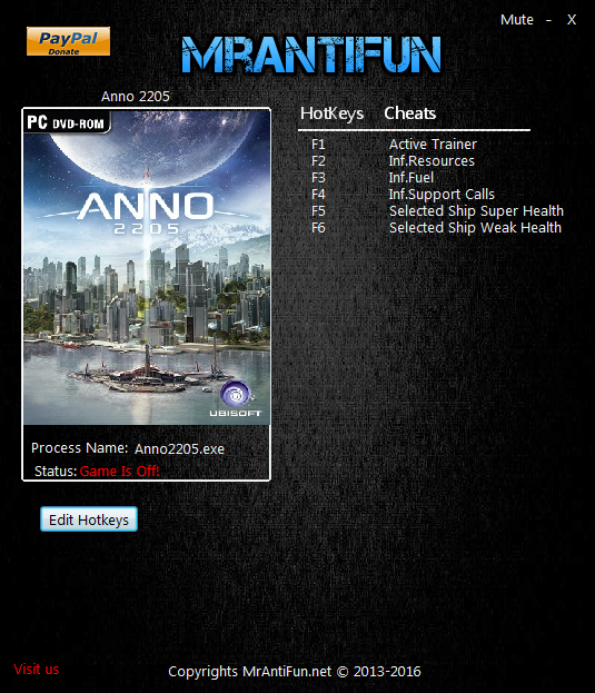 скачать Anno 2205: Трейнер/Trainer (+5) [1.08.3726]