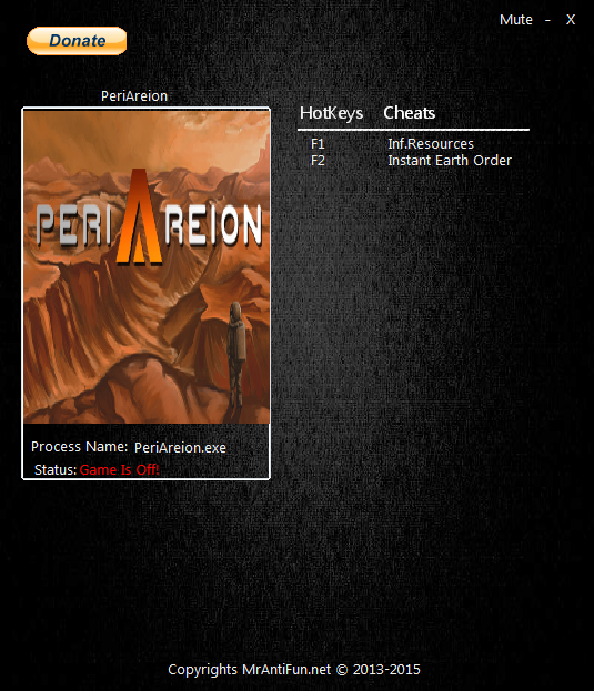 скачать PeriAreion: Трейнер/Trainer (+2) [5.0.0]