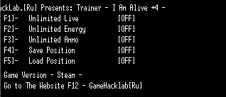 скачать I Am Alive: Трейнер/Trainer (+5) [v1.0.1
