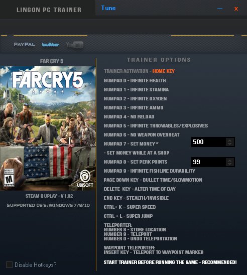 скачать Far Cry 5: Трейнер/Trainer (+17) [1.02]