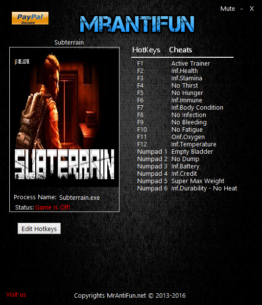 скачать Subterrain: Трейнер/Trainer (+17) [117114]