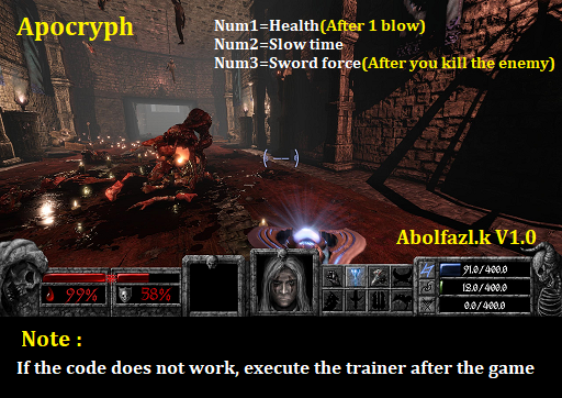 скачать Apocryph: Трейнер/Trainer (+3) [1.0]