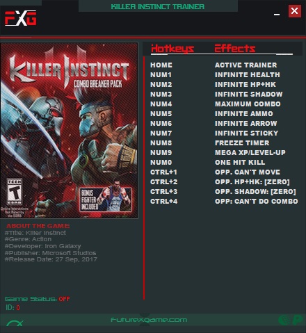 скачать Killer Instinct: Трейнер/Trainer (+14) [3.9.39080.1.289200]