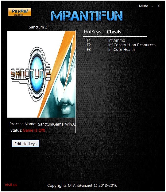 скачать Sanctum 2: Трейнер/Trainer (+3) [V1.4.35442 + DLC]
