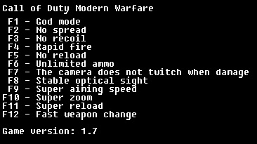 скачать Call of Duty: Modern Warfare: Трейнер/Trainer (+12) [1.7]
