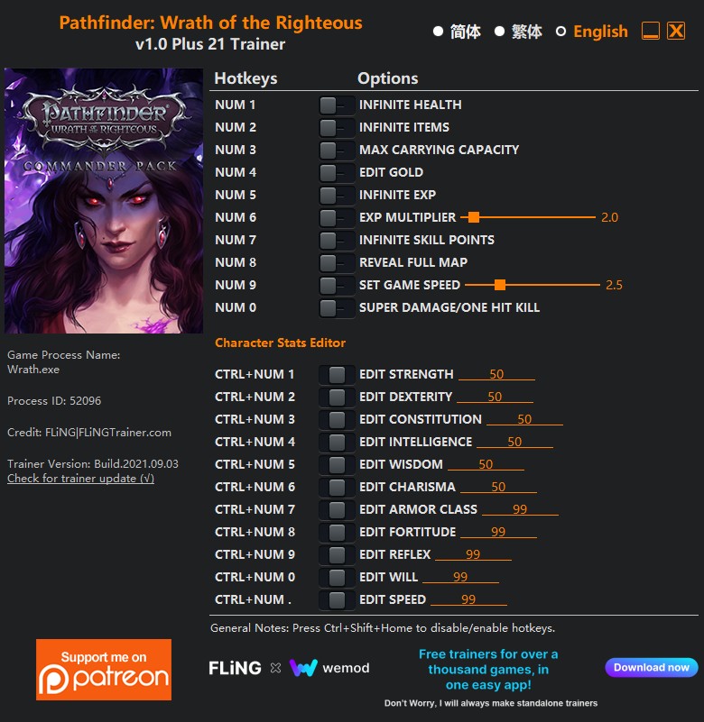 скачать Pathfinder: Wrath of the Righteous +21 трейнер v1.0 {FLiNG}