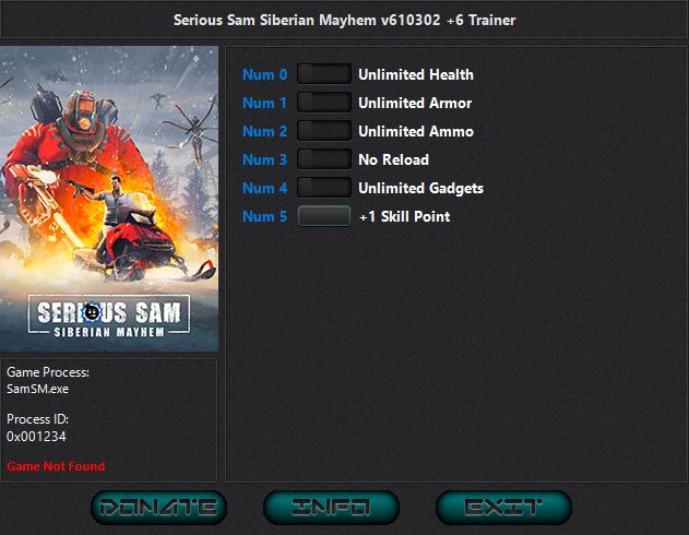 скачать Serious Sam: Siberian Mayhem +6 трейнер v627299 {iNvIcTUs oRCuS / HoG}