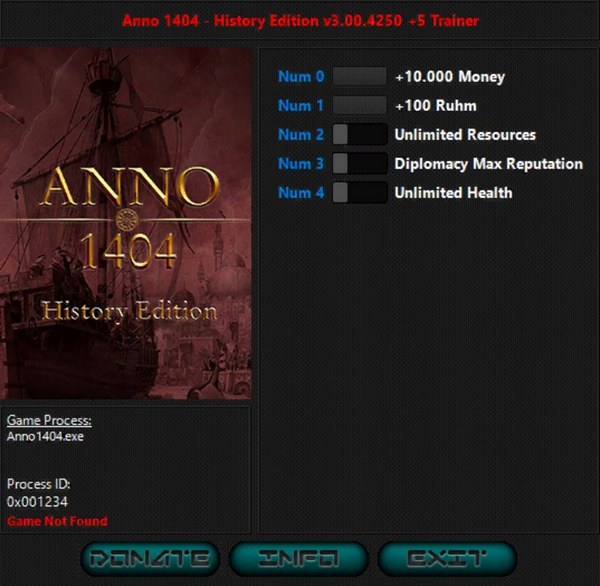 скачать Anno 1404 - History Edition: +5 трейнер v3.00.4250 {iNvIcTUs oRCuS / HoG}