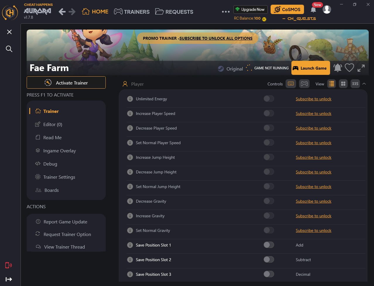 скачать Fae Farm: +25 трейнер {CheatHappens.com}