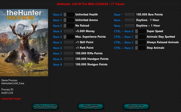 скачать The Hunter: Call of the Wild +17 трейнер v2613683 {iNvIcTUs oRCuS / HoG}
