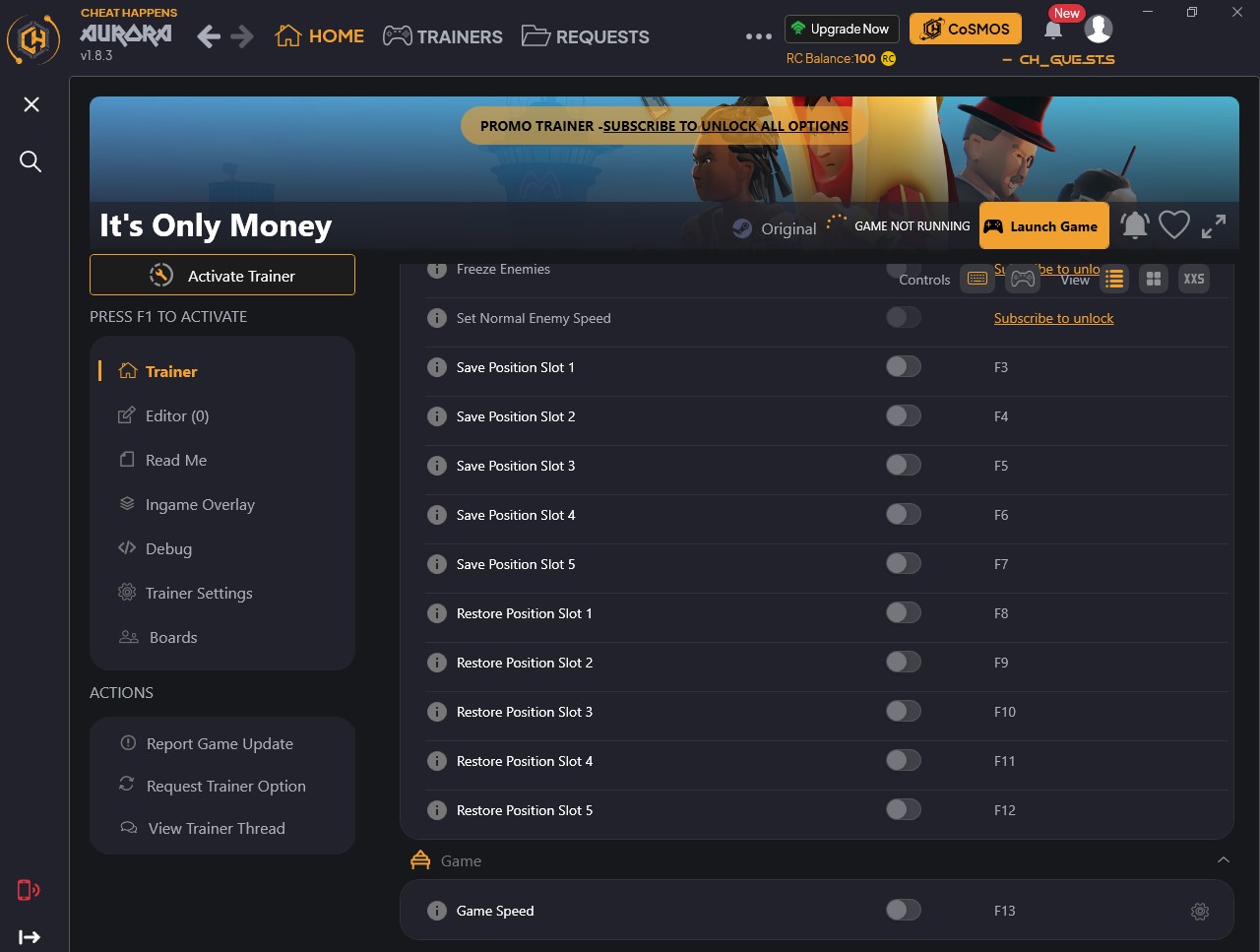 скачать It's Only Money: +27 трейнер {CheatHappens.com}