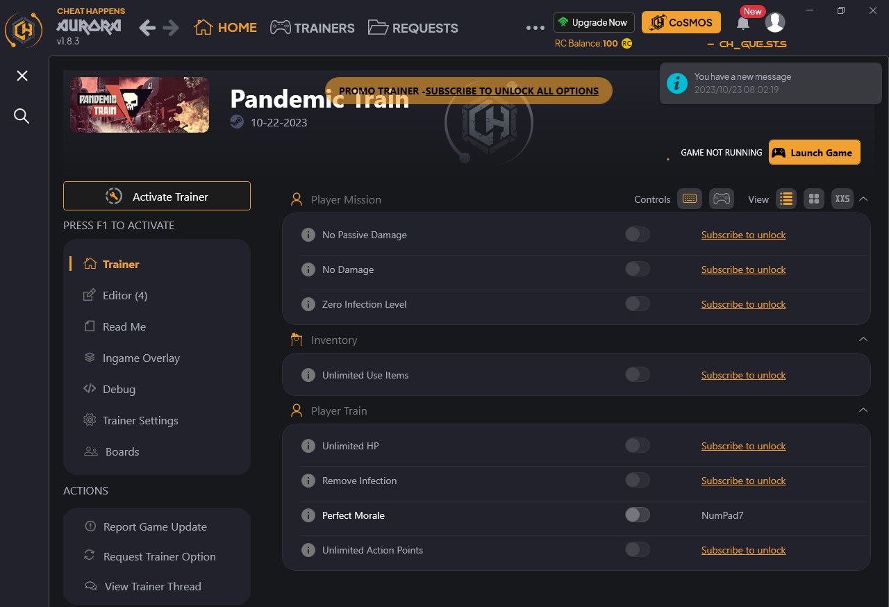 скачать Pandemic Train: +12 трейнер {CheatHappens.com}
