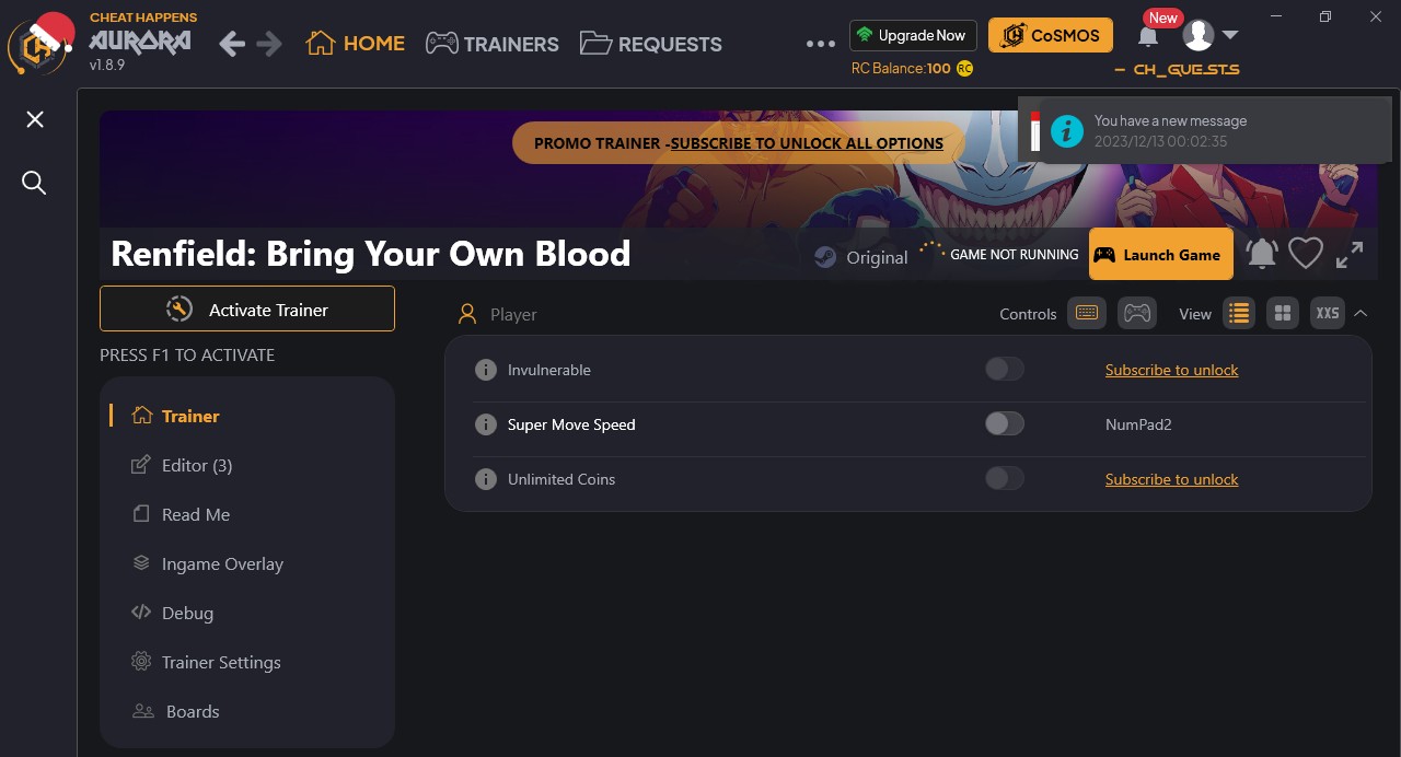 скачать Renfield: Bring Your Own Blood +6 трейнер {CheatHappens.com}