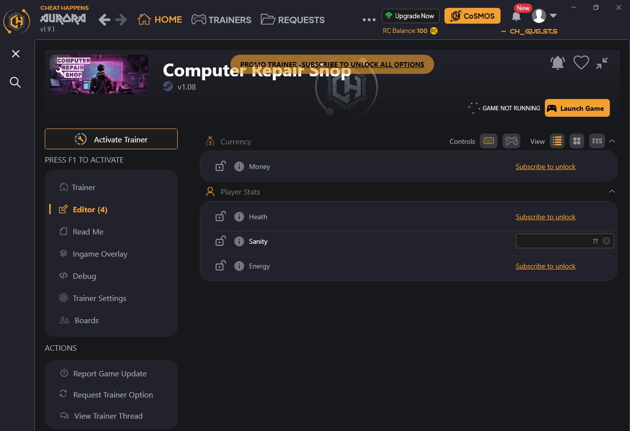 скачать Computer Repair Shop: +4 трейнер {CheatHappens.com}