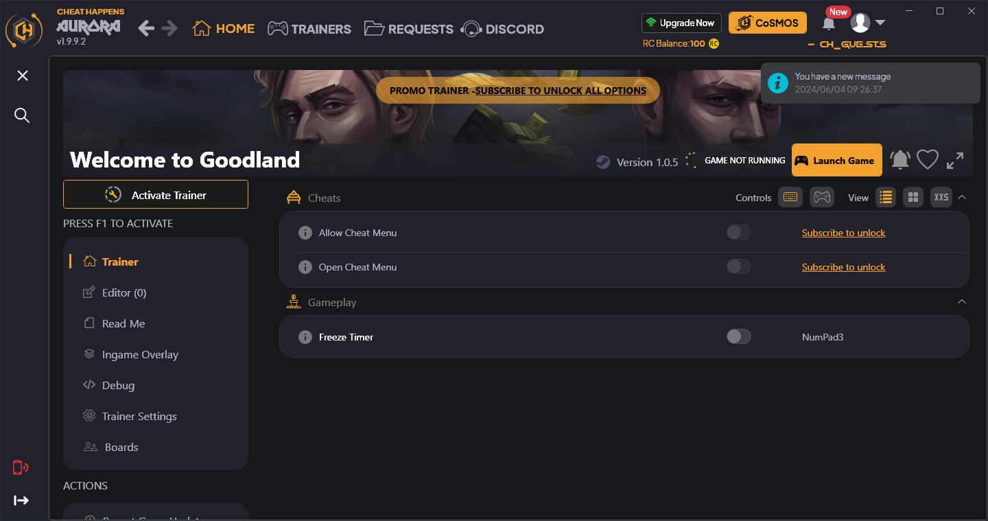 скачать Welcome to Goodland: +3 трейнер {CheatHappens.com}