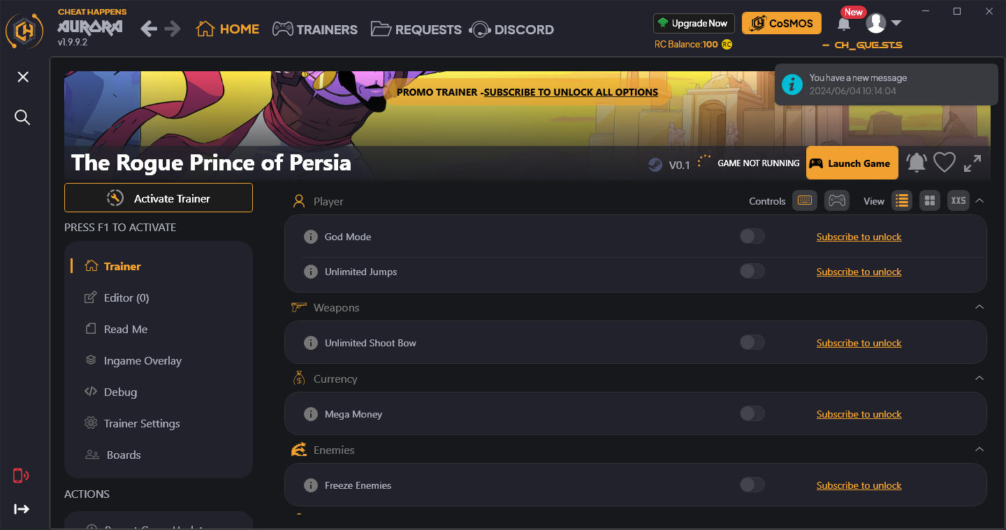 скачать The Rogue Prince of Persia: +6 трейнер {CheatHappens.com}