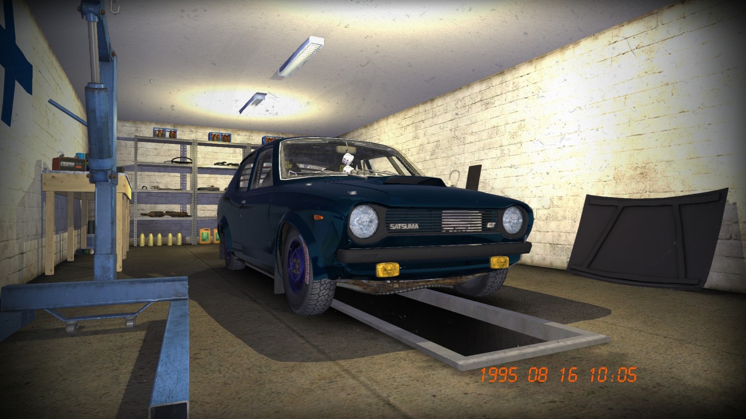 скачать My Summer Car: Сохранение игры (синий спорт Сацума, 50 тысяч марок)