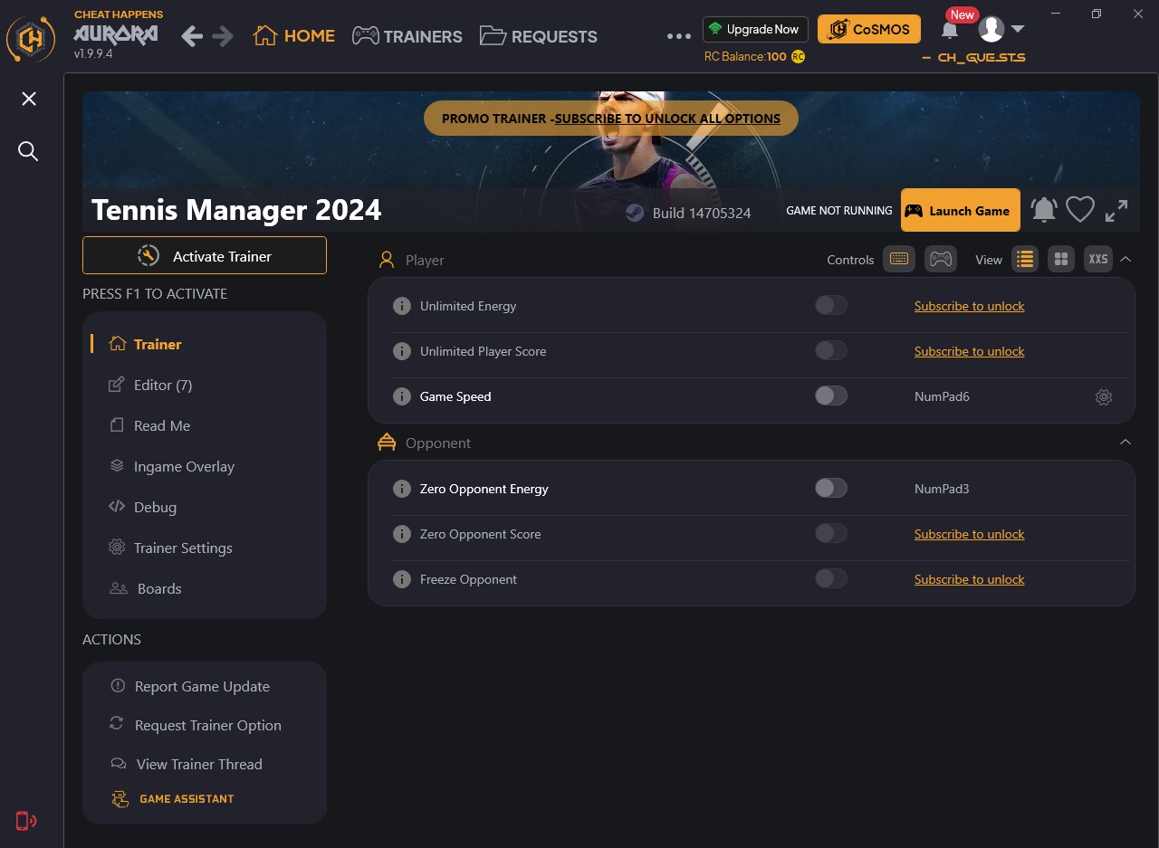 скачать Tennis Manager 2024: +12 трейнер {CheatHappens.com}