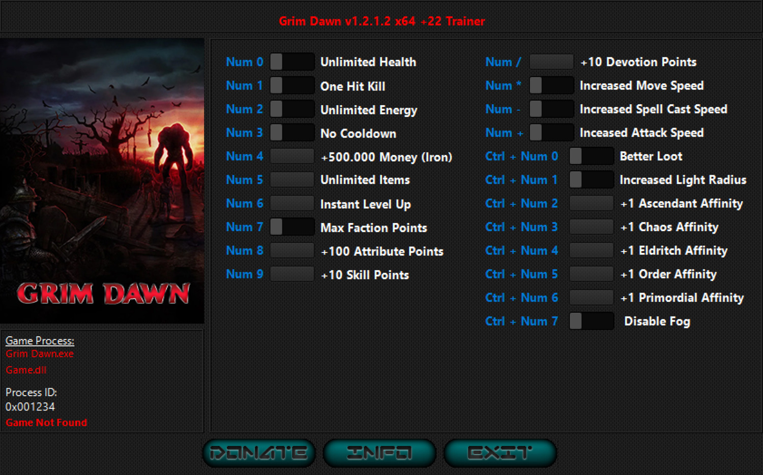 скачать Grim Dawn: Original & Definitive Edition +22 трейнер v1.2.1.2 {iNvIcTUs oRCuS / HoG}