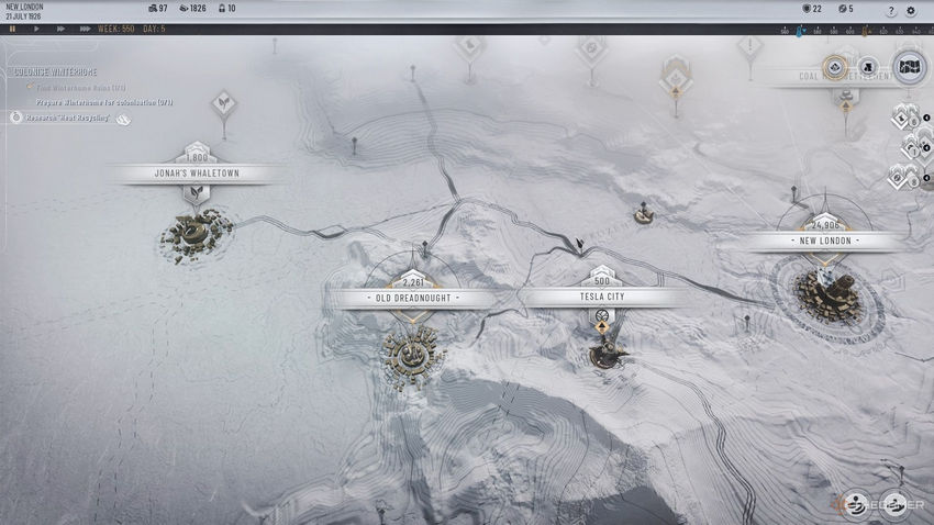 Frostpunk 2. Аванпосты и ресурсы