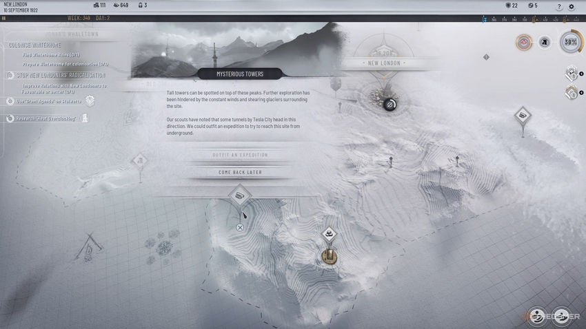Frostpunk 2. Аванпосты и ресурсы