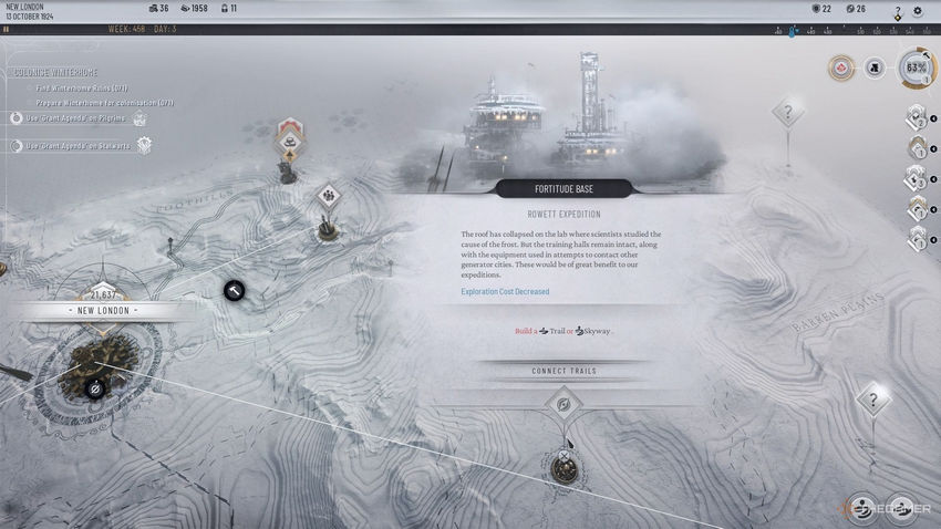 Frostpunk 2. Аванпосты и ресурсы