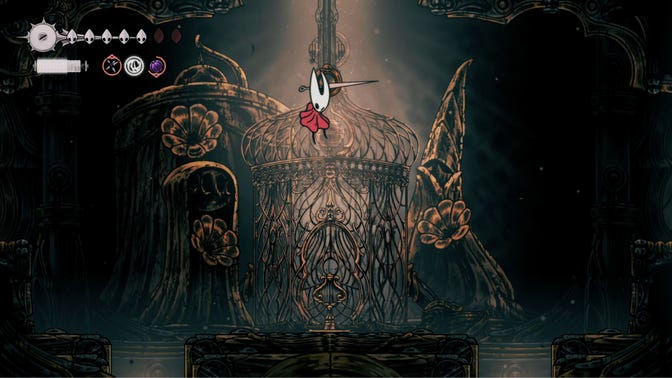 Hollow Knight Silksong. Верхнее ядро часового механизма