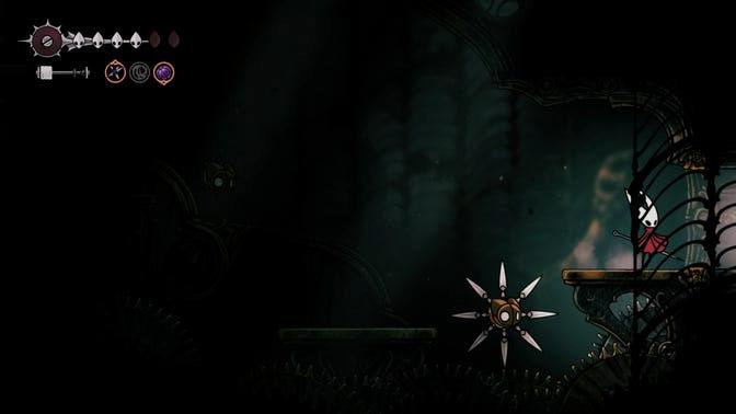 Hollow Knight Silksong. Нижнее ядро ​​часового механизма