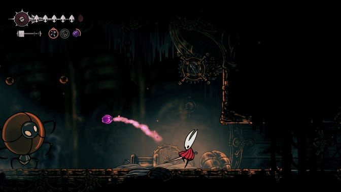 Hollow Knight Silksong. Нижнее ядро ​​часового механизма