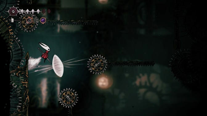 Hollow Knight Silksong. Нижнее ядро ​​часового механизма