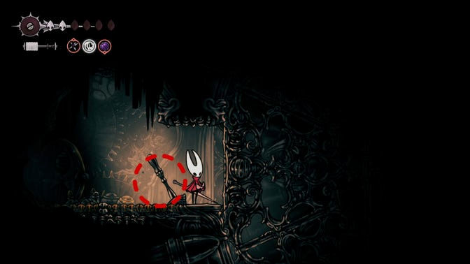 Hollow Knight Silksong. Нижнее ядро ​​часового механизма