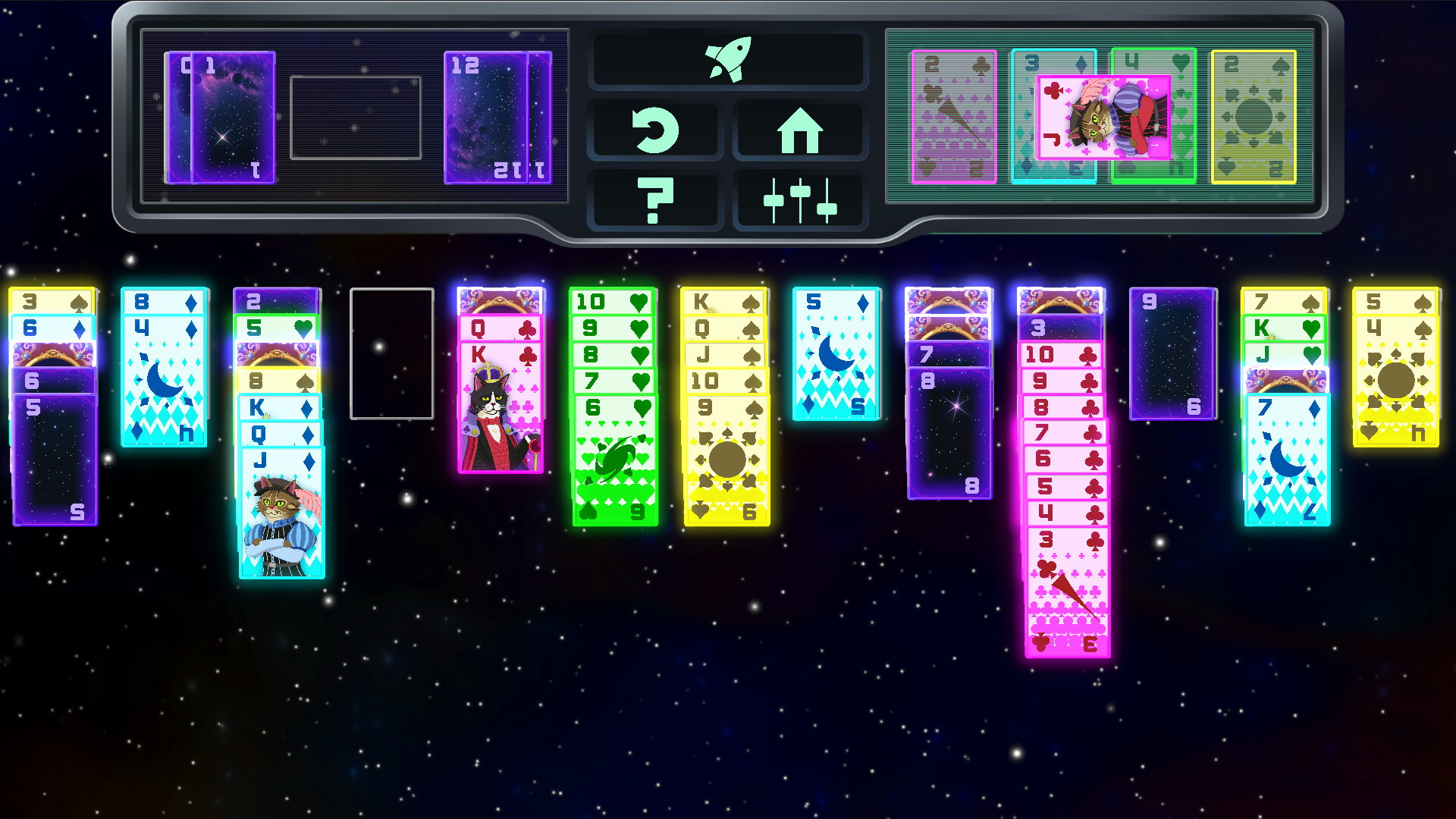 Space Cat Solitaire скриншоты
